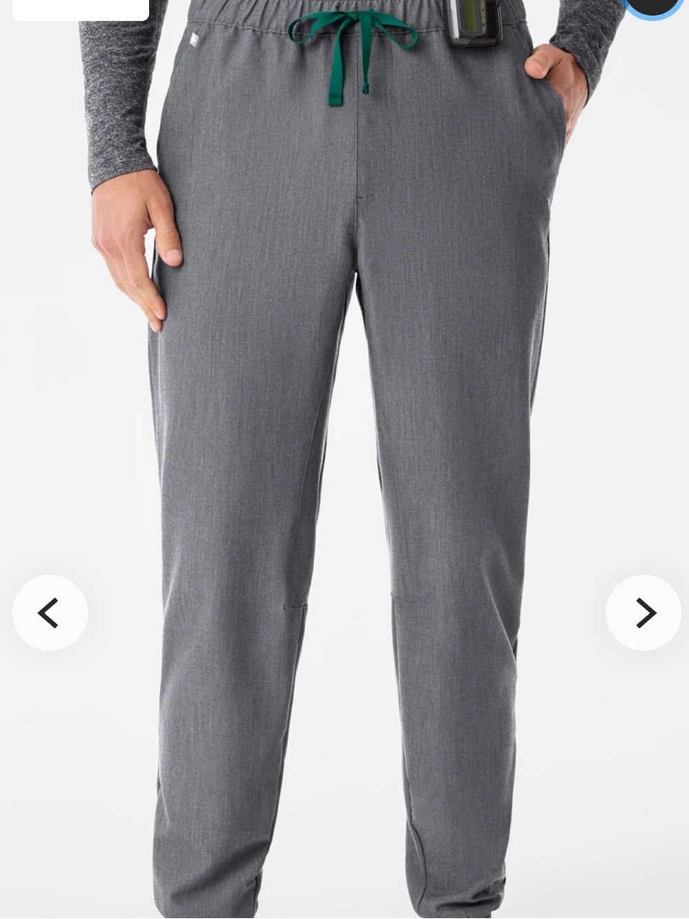 FIGS Men’s Tansen Jogger Scrub Pant in Graphite Size Large/S (Short)